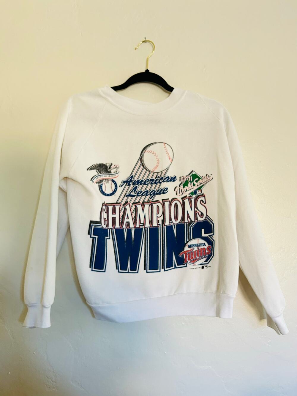 Vintage World Series American League champions sweater